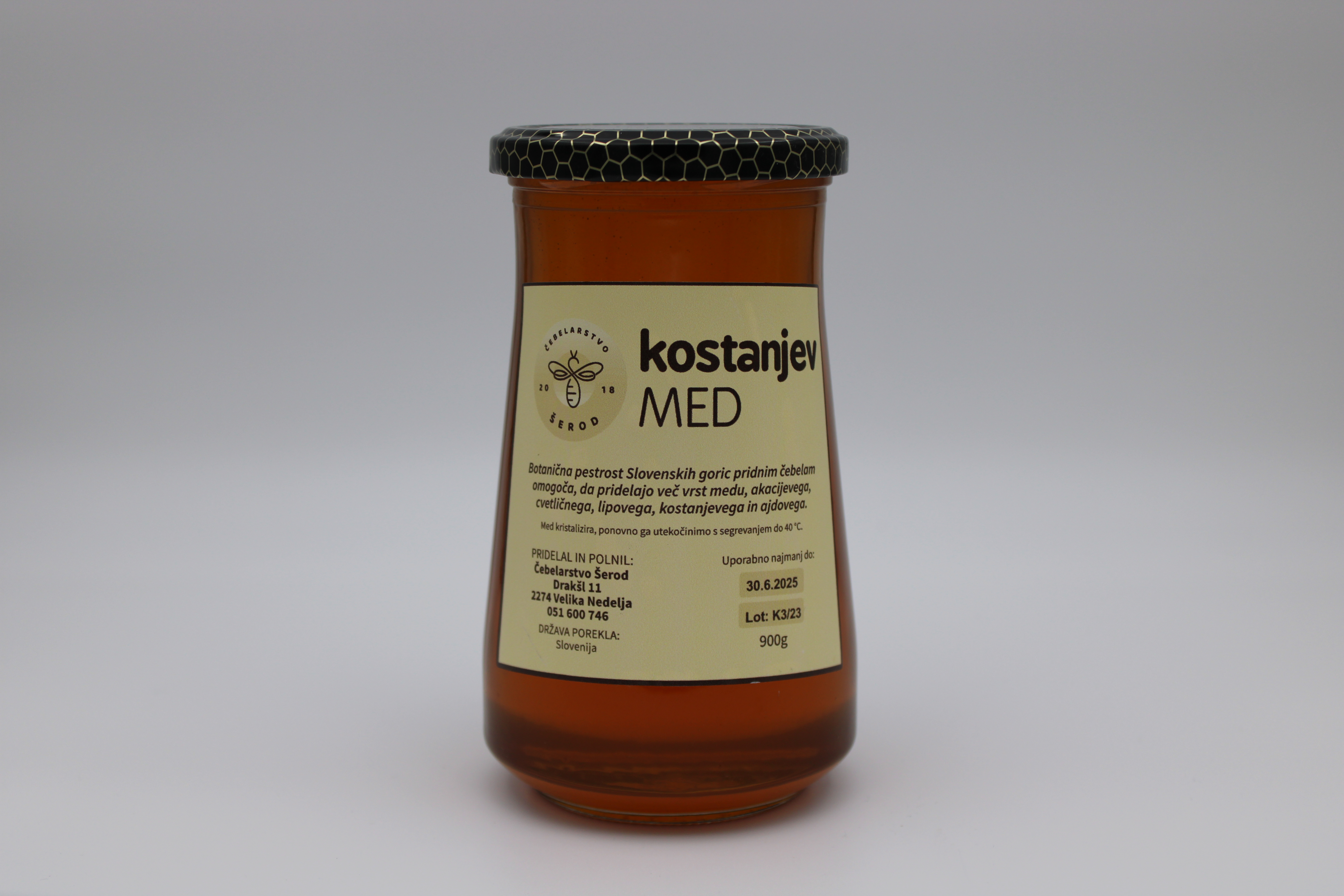 Kostanjev med 900g
